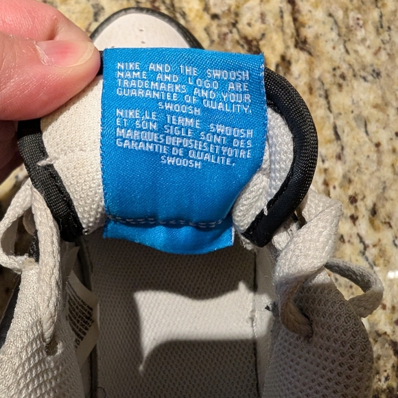 Nike Air Force Low GS Black Light Photo Blue Size 4Y - Picture 9 of 10